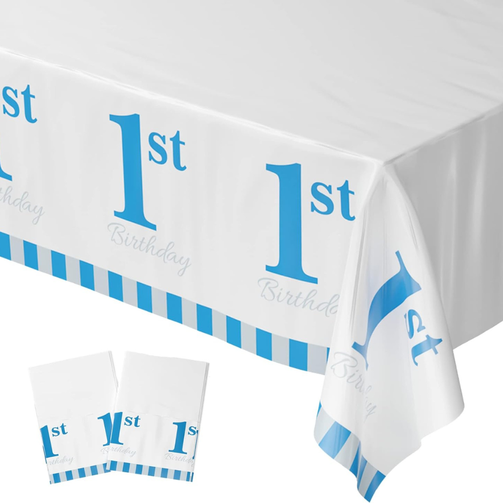 1st Birthday Table Covers (Pack of 2) - 54"x108" XL