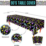 90s Table Covers - 54in x 108in (2 Pack)