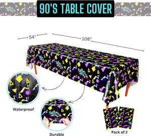 90s Table Covers - 54in x 108in (2 Pack)