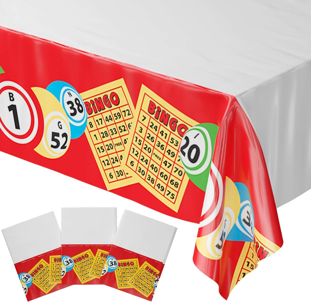 Bingo Tablecovers - 54in x 108in (3 Pack)