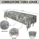 Stone Wall Tablecovers - 54in x 108in (2 Pack)
