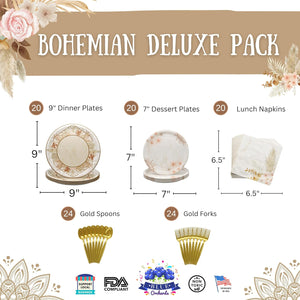 Bohemian Deluxe Pack (for 20 Guests)