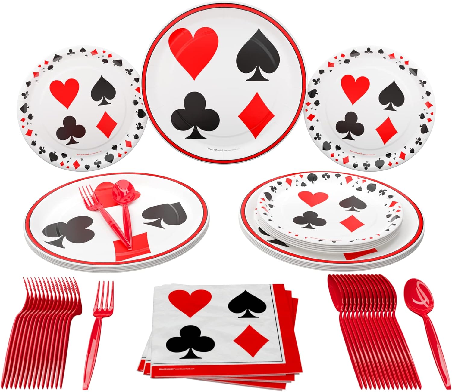 Casino Party Supplies Packs (For 16 Guests)
