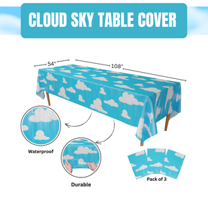 Cloud Sky Table Cover (Pack of 3) - 54"x108" XL