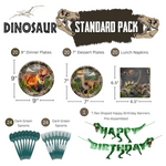 Dinosaur Party Supplies Pack (109 Pieces for 20 Guests)