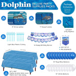 Dolphin Deluxe Party Supplies Packs (For 16 Guests)