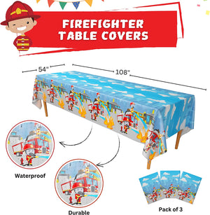 Firefighter Table Covers (Pack of 3) 108"x54" XL