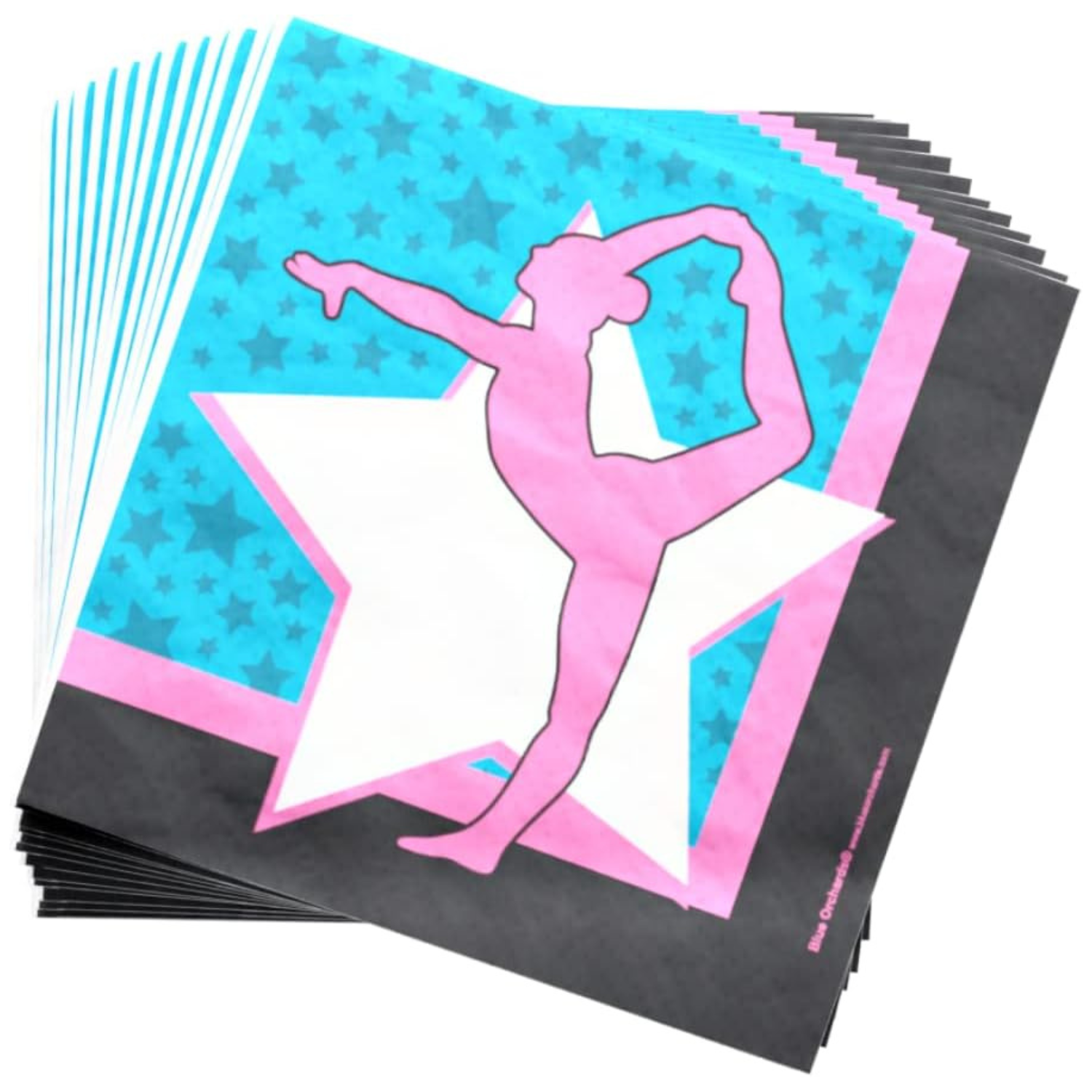 Gymnastics Party Supplies Packs (100 Pieces for 16 Guests)