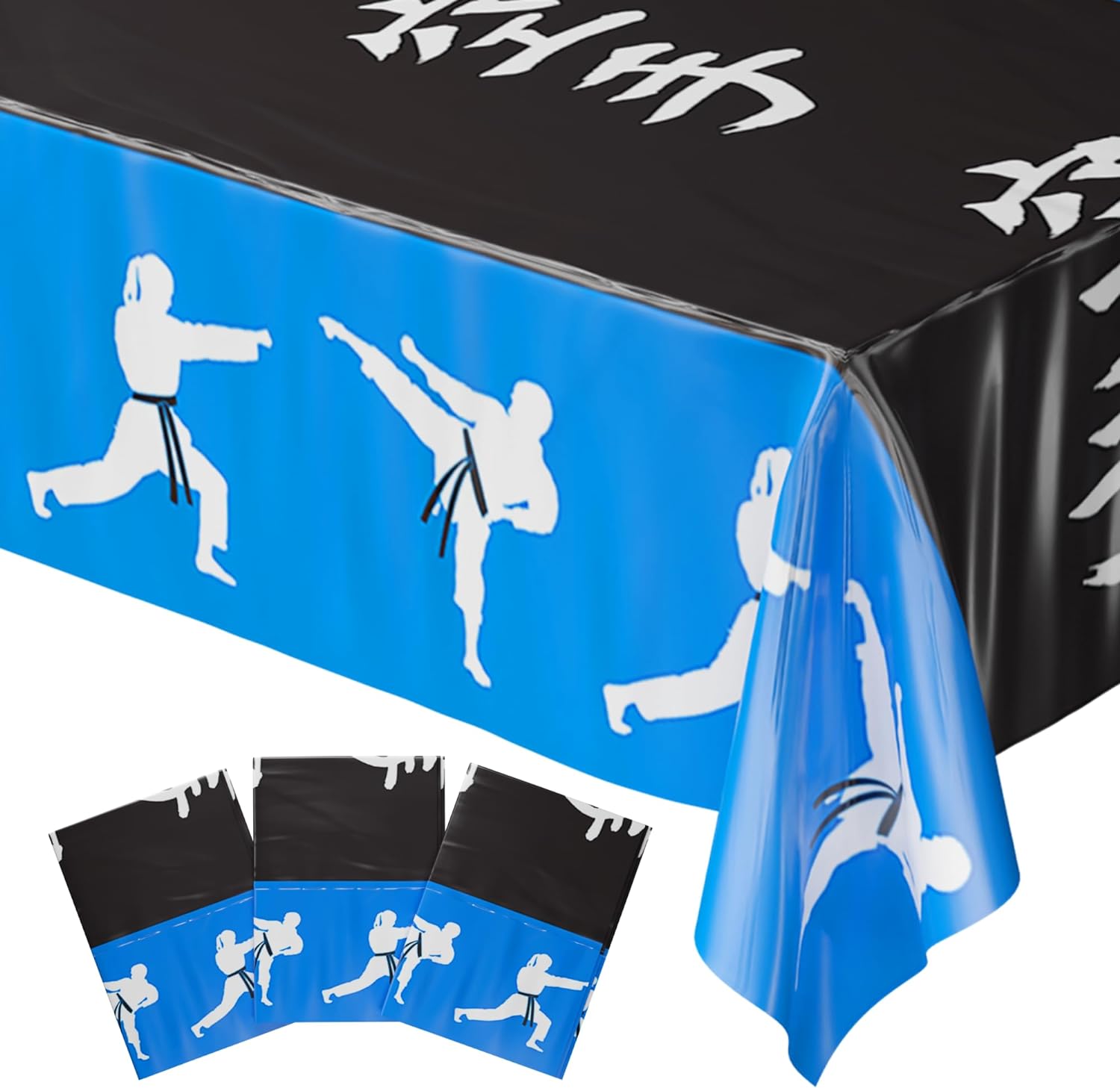 Karate Party Tablecovers - 54in x 108in (Pack of 3)