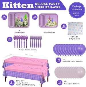 Kitten Deluxe Party Packs (For 16 Guests)