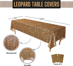 Leopard Print Deluxe Party Supplies Packs (For 16 Guests)