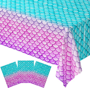 Mermaid Table Cover (Pack of 3) - 54"x108" XL