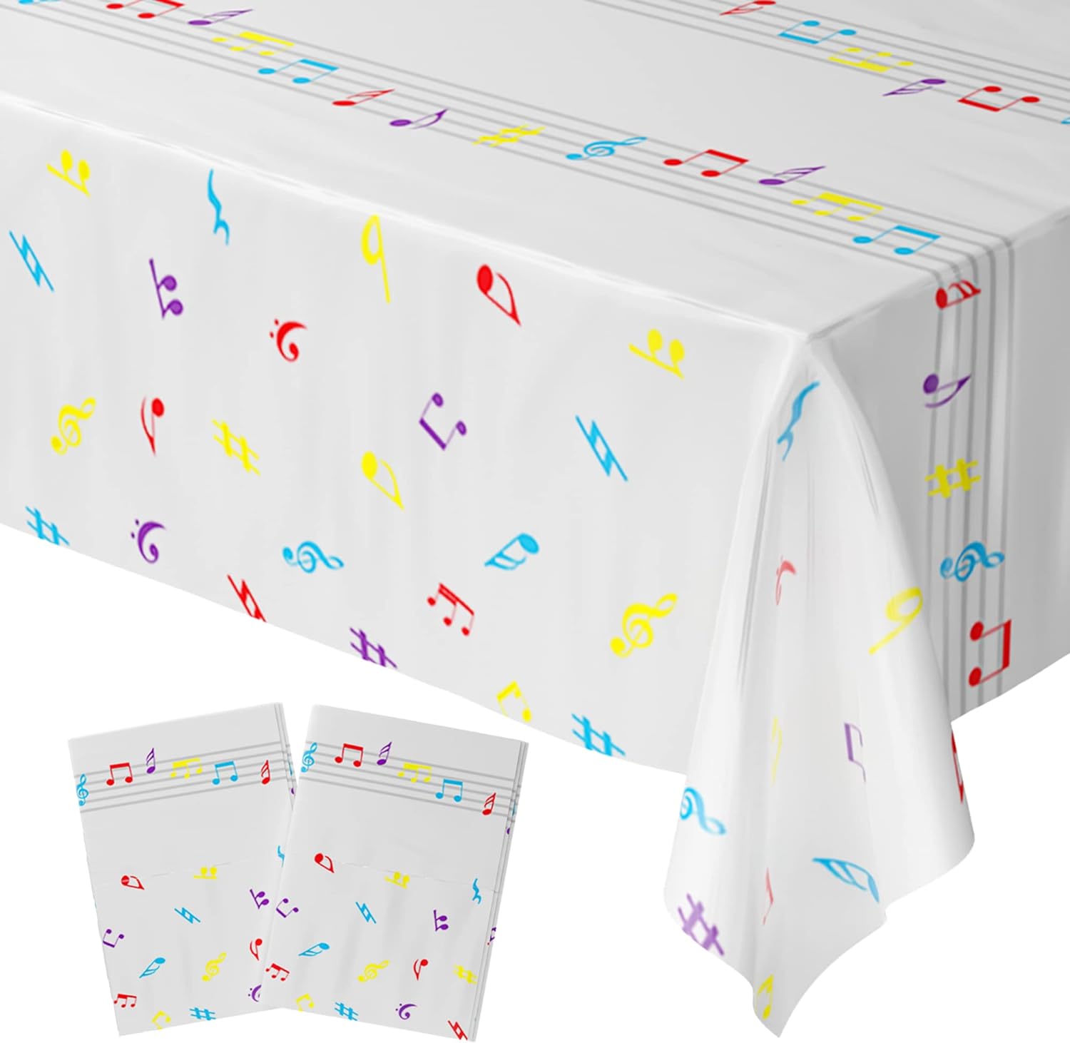 Music Party Tablecovers - 54in x 108in (2 Pack)