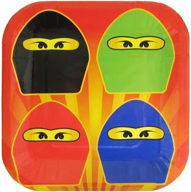 Ninja Master Party Supplies Packs (For 16 Guests)