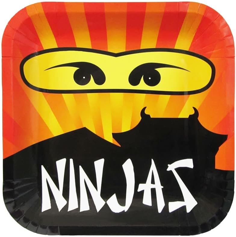 Ninja Master Party Supplies Packs (For 16 Guests)