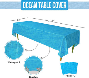 Ocean Party Tablecovers - 54in x 108in (2 Pack)