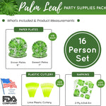 Palm Leaf Party Supplies Packs (For 16 Guests)