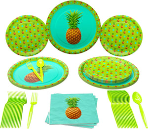 Pineapple Party Supplies Packs (For 16 Guests)