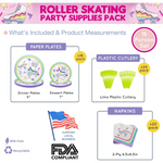 Roller Skate Party Supplies Packs (For 16 Guests)