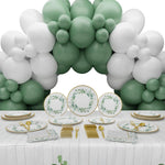 Sage Green Deluxe Party Pack (110 Pieces for 20 Guests)