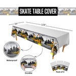 Skate Party Table covers - 54in x 108in (3 Pack)