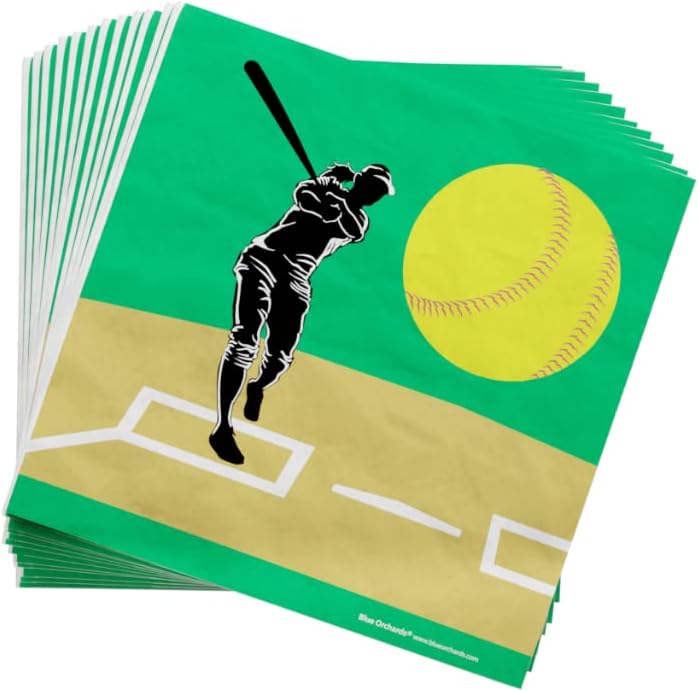 Softball Value Party Supplies Packs (For 16 Guests)