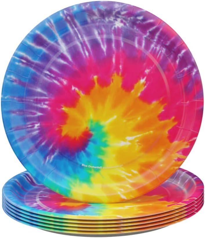 Tie Dye Value Party Supplies Packs (For 16 Guests)