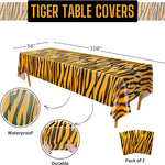 Tiger Stripe Table Covers - 54in x 108in (2 Pack)