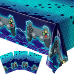 Video Game Table Cover (Neon Blue) - Pack of 3-54"x108" XL