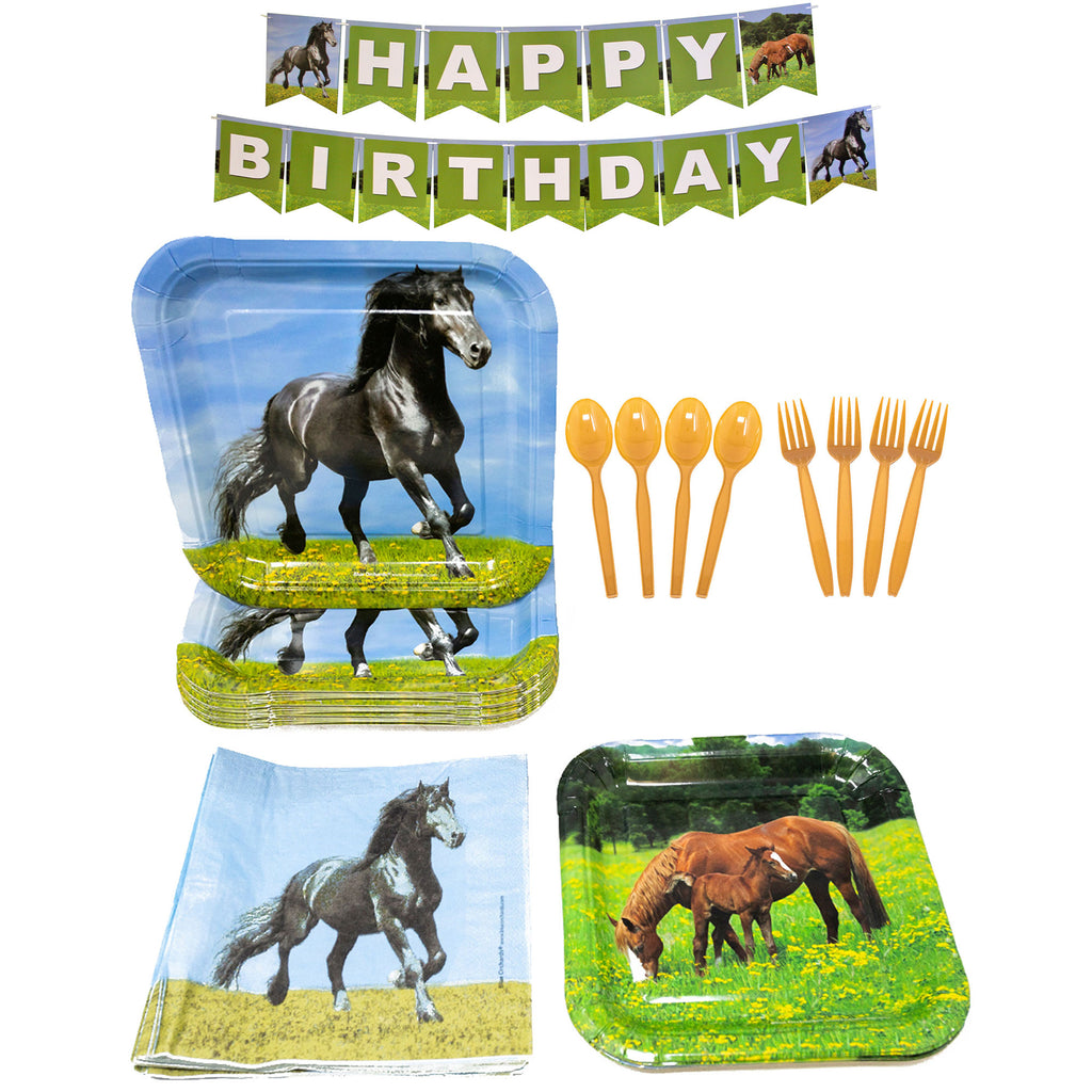 Horse Party Supplies Packs (For 16 Guests)