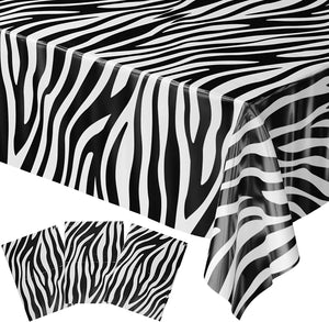 Zebra Table Covers are a perfect complement to your birthday party decorations and will make your table settings stand out!