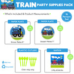 train birthday party supplies kit
